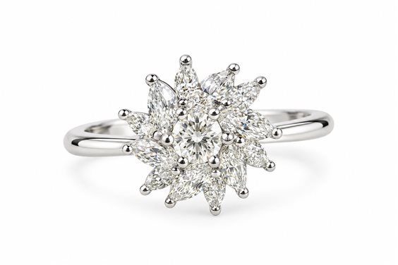 Ringe Polello Dame in Weißgold Diamante 0.32 Ct G3470B/1 - G3470B/1